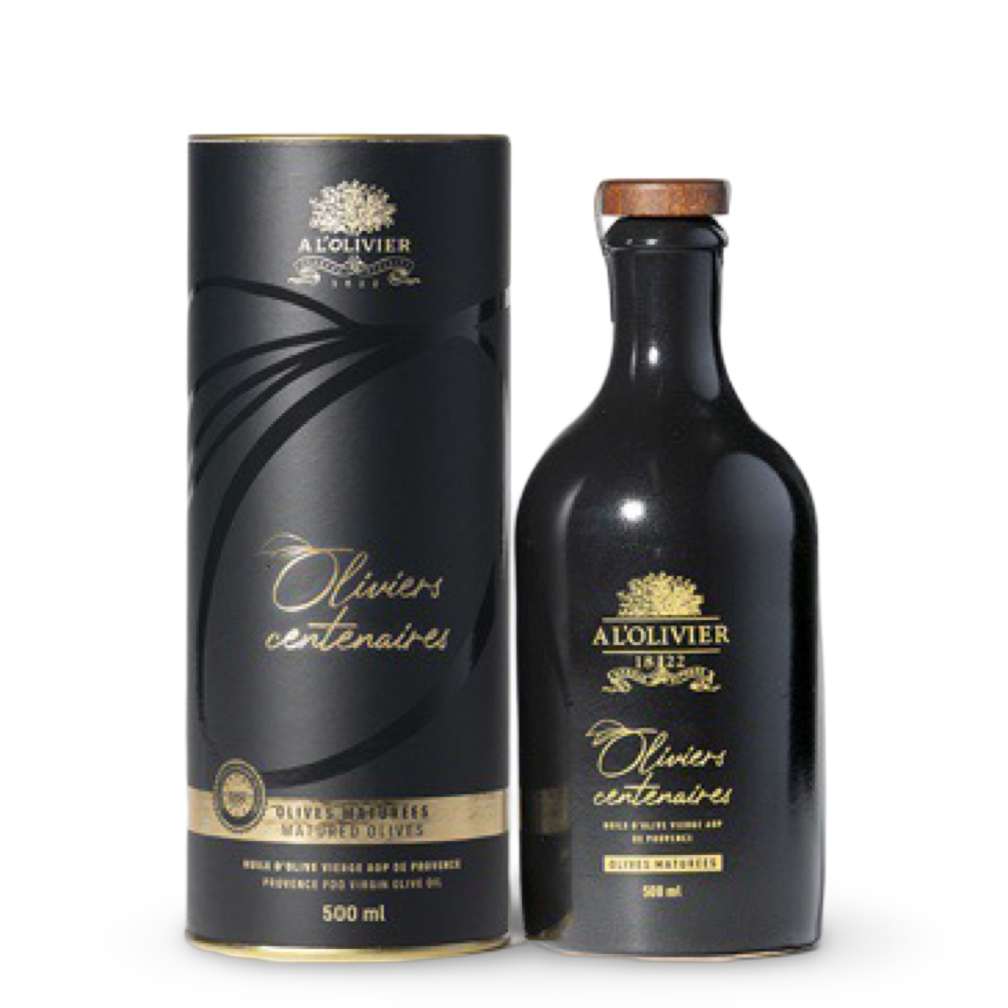 AOP Olivenöl von Jahrhunderten alten Bäumen aus der Provence in der Geschenks Verpackung von A l'Olivier - 500ml