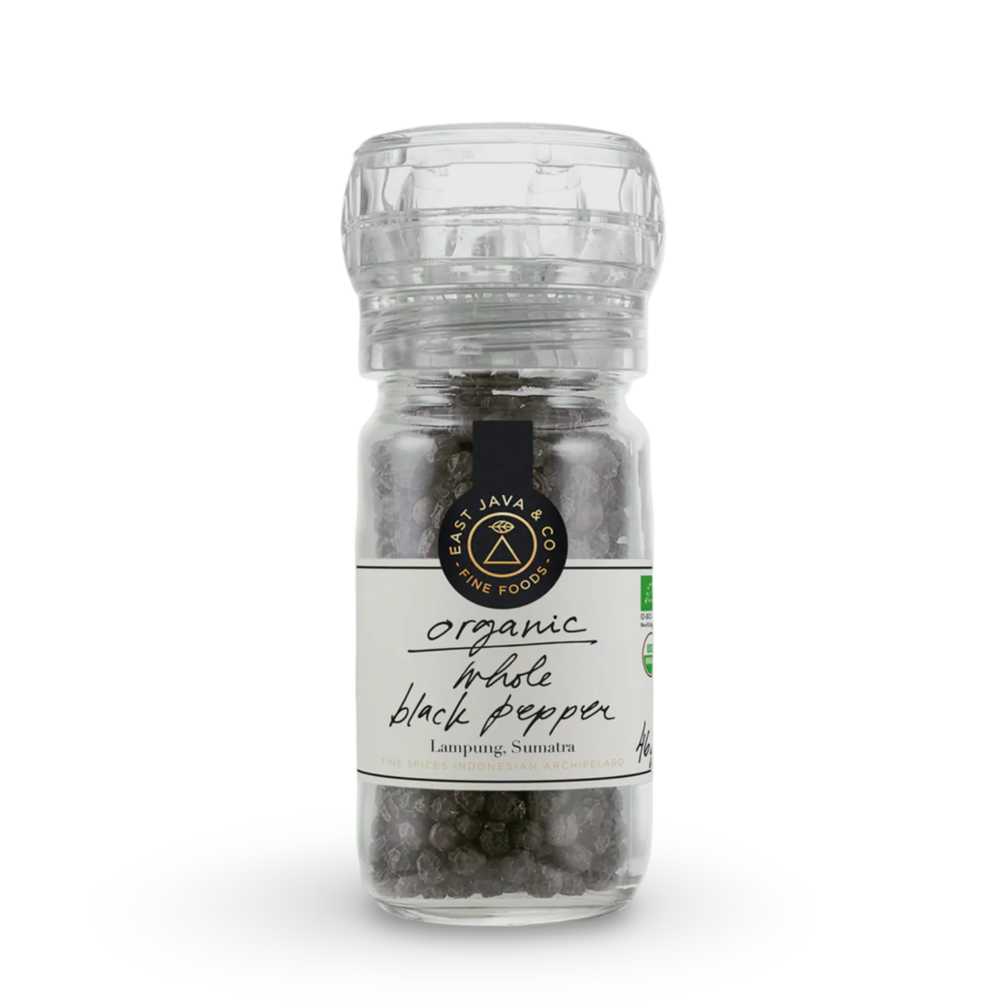 Bio Schwarzer Pfeffer in der Mühle - Sumatra Indonesien - 46g