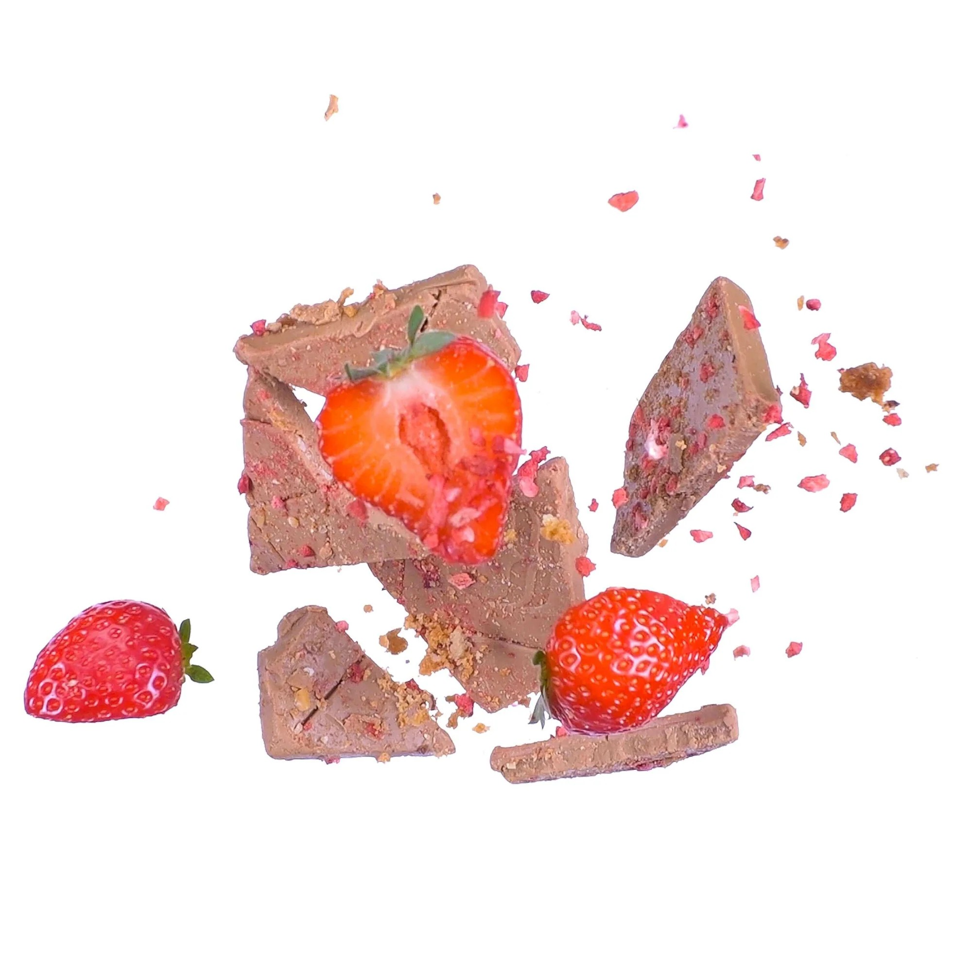 Strawberry Cake 20% - Handgemachte Vegane Bio Schokolade - Goodio Chocolate Finnland - 48g