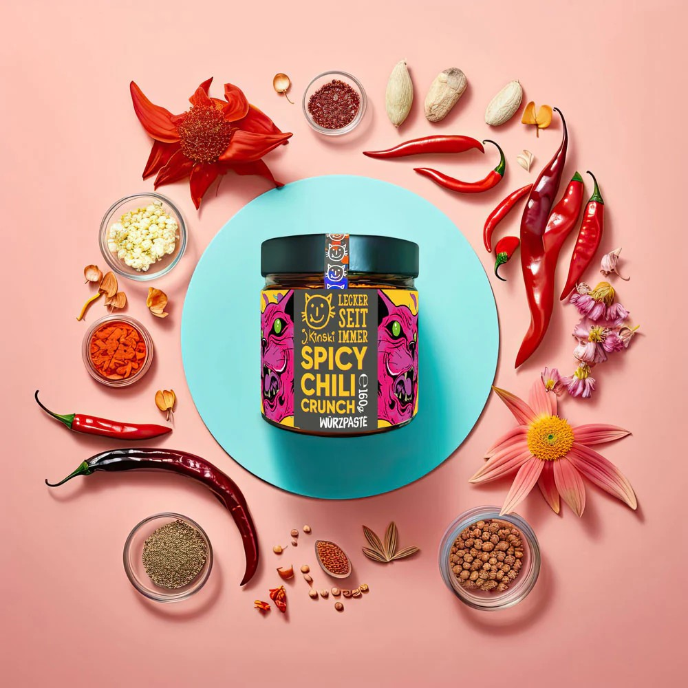 Bio Spicy Chili Crunch - Vegan von J.Kinski - 160g