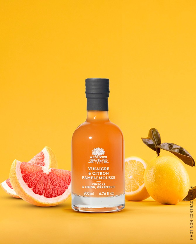 Zitrone & Grapefruit Fruchtessig - A l'Olivier - 200ml