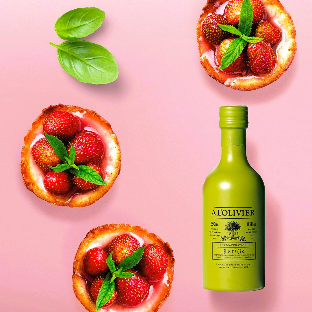 Olivenöl mit Basilikum von A l'Olivier - 250ml