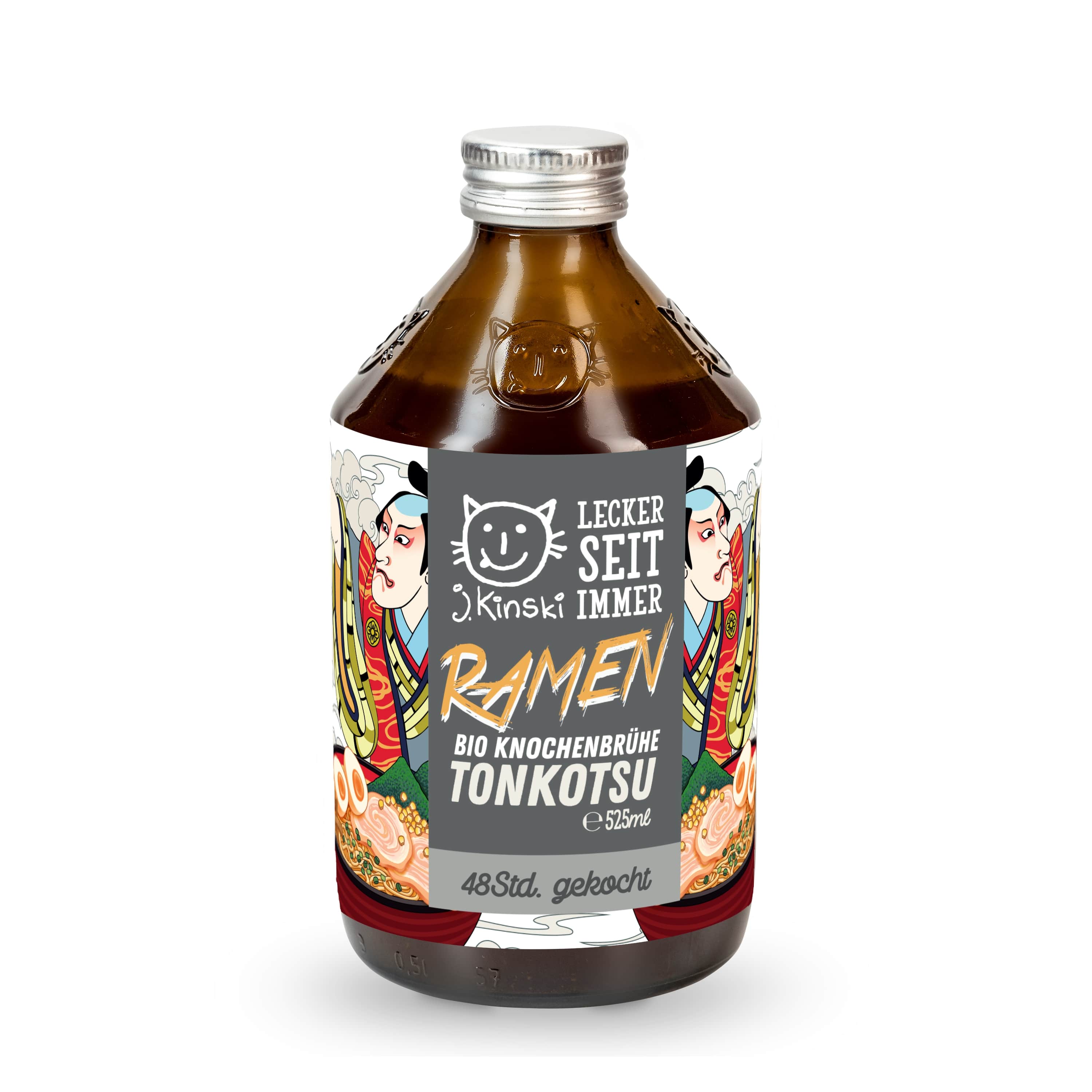 Bio Basisknochenbrühe Schwein - Tonkotsu Style für Ramen - J.Kinski - 525ml