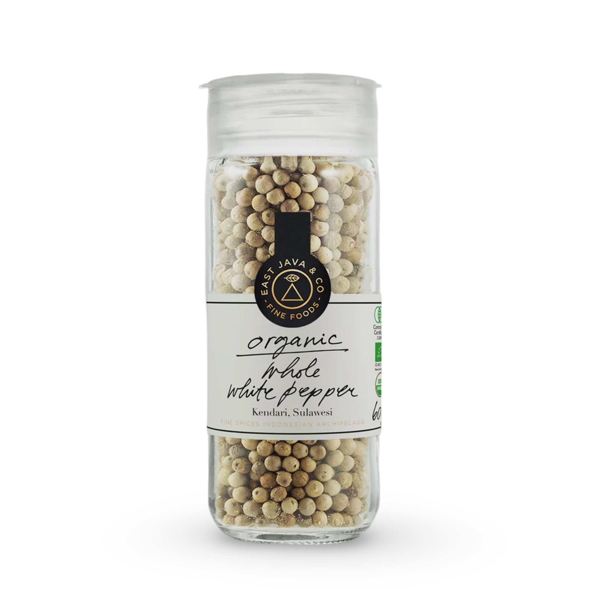 Bio weisse Pfefferkörner - Sulawesi Indonesien - 60g