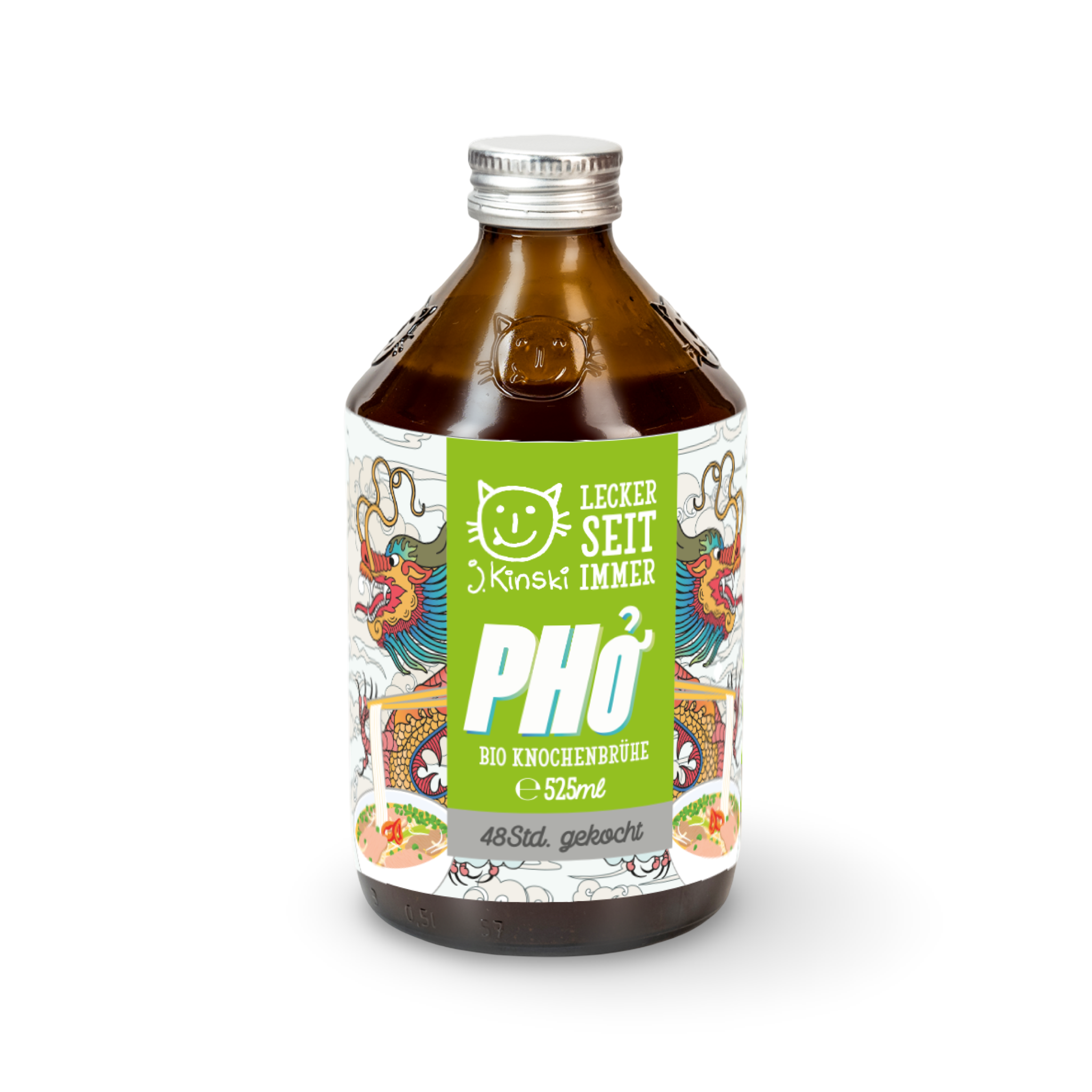 J.Kinski Pho Bio Knochenbrühe – 48 Stunden gekochte Suppenbasis für vietnamesische Pho