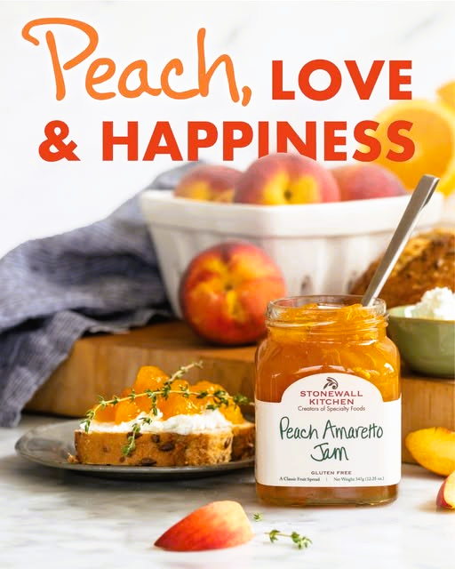 Peach Amaretto Jam - Stonewall Kitchen - 347g