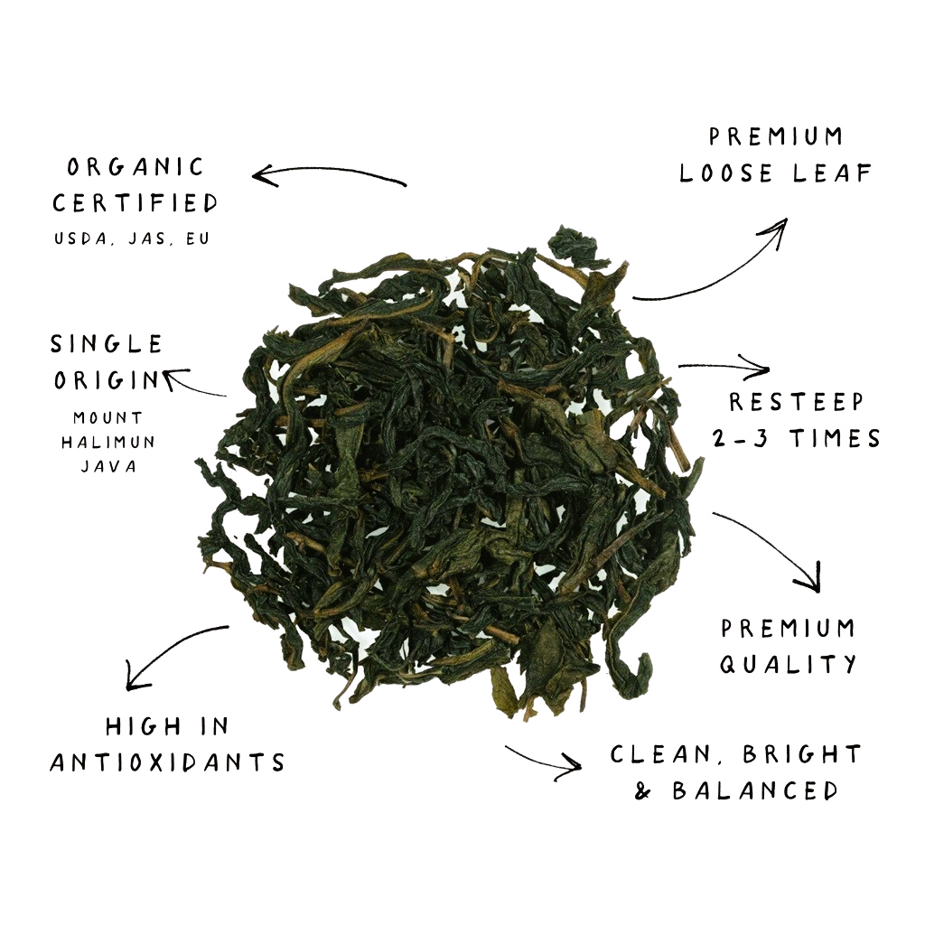 Bio Grüntee - lose Blätter - West Java  - Indonesien - 40g