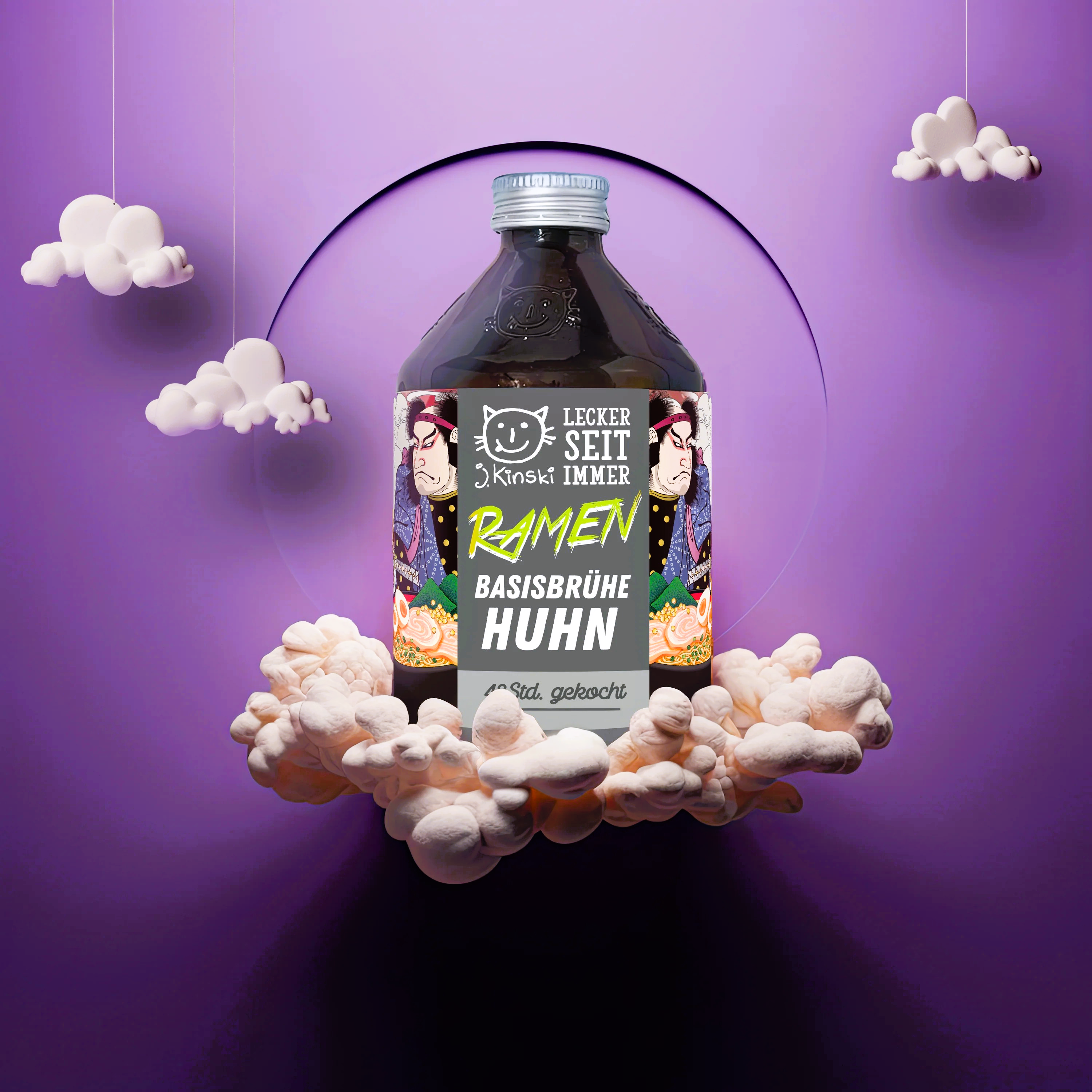Bio Huhn Basisknochenbrühe für Ramen - J.Kinski - 525ml