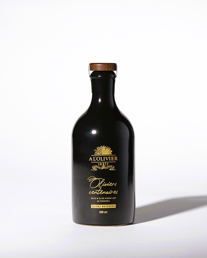 AOP Olivenöl von Jahrhunderten alten Bäumen aus der Provence in der Geschenks Verpackung von A l'Olivier - 500ml