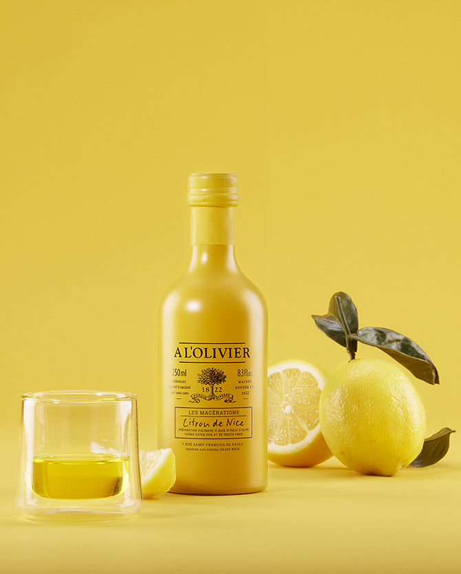 Olivenöl mit Zitronen aus Nizza von A l'Olivier - 250ml