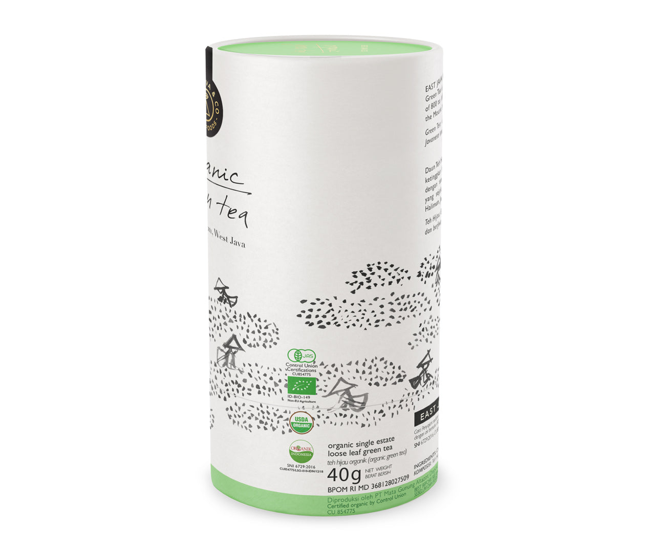 Bio Grüntee - lose Blätter - West Java  - Indonesien - 40g
