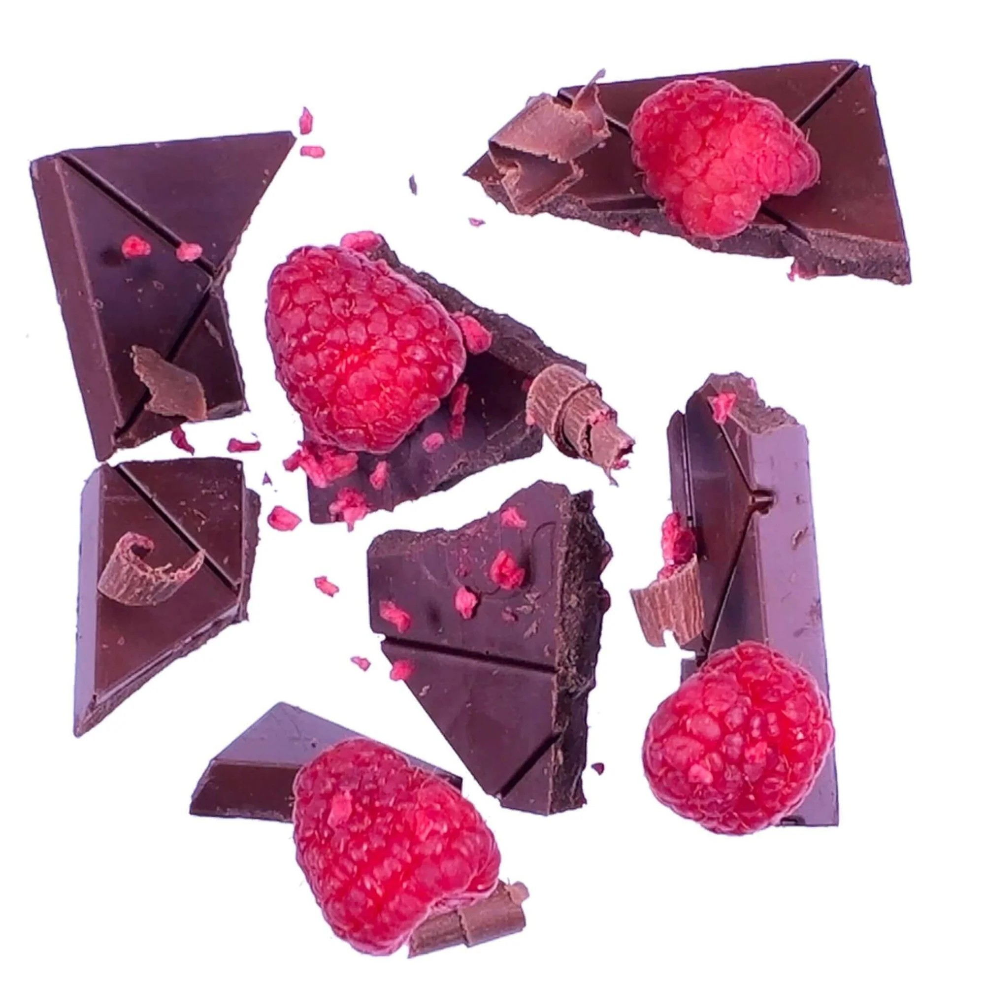 Raspberry 49% - Handgemachte Vegane Bio Schokolade - Goodio Chocolate Finnland - 48g