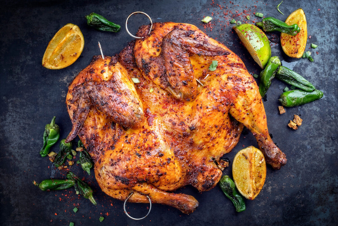 Pikantes karibisches Grill Poulet