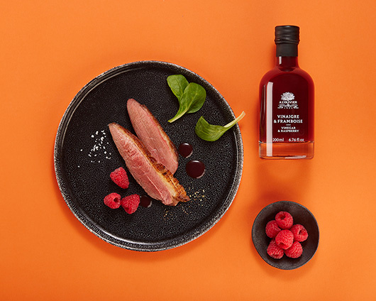 Entenbrust mit Himbeeressig von A l'Olivier – great-taste.ch Entenbrust mit Himbeeressig von A l'Olivier – great-taste.ch