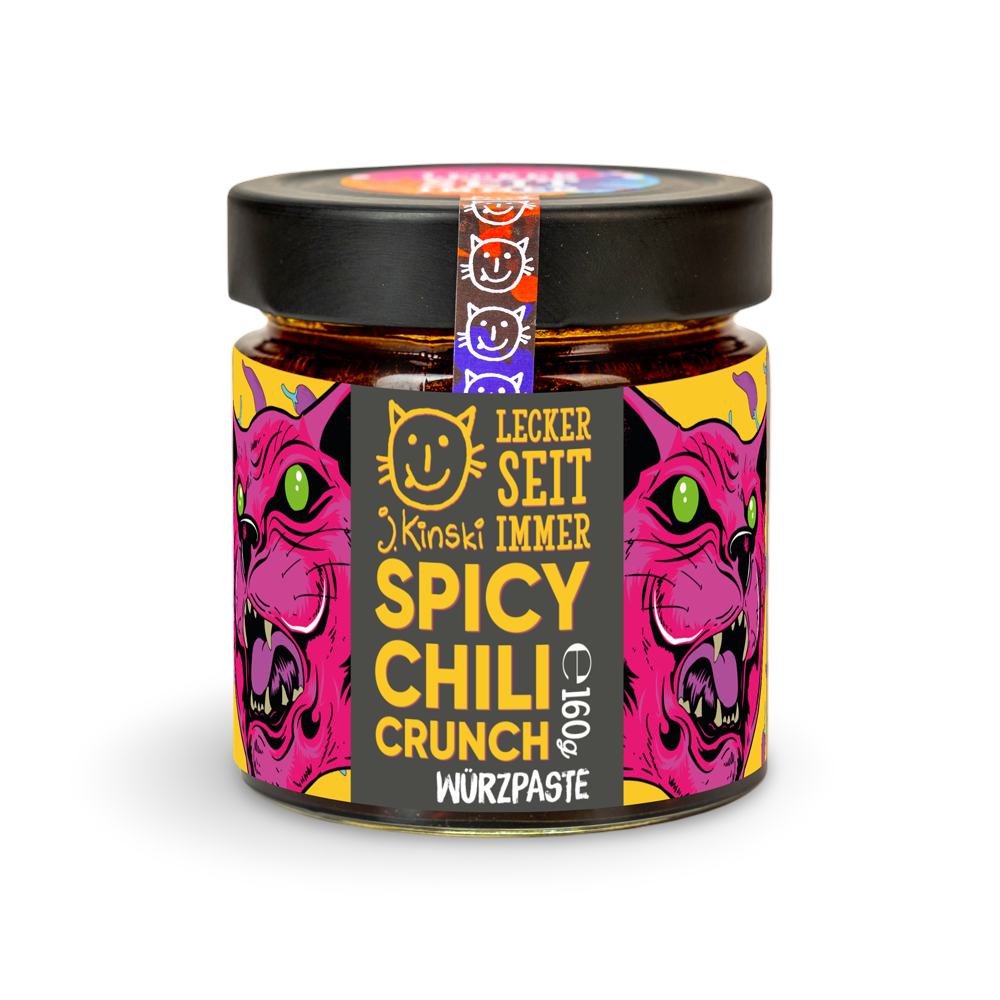 Bio Spicy Chili Crunch - Vegan von J.Kinski - 160g