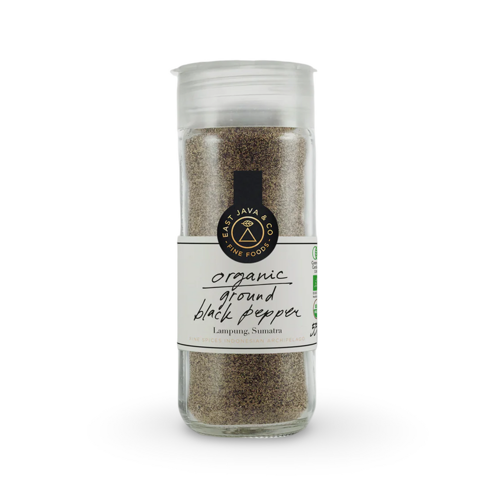 Finely ground organic black pepper - Sumatra Indonesia - 55g