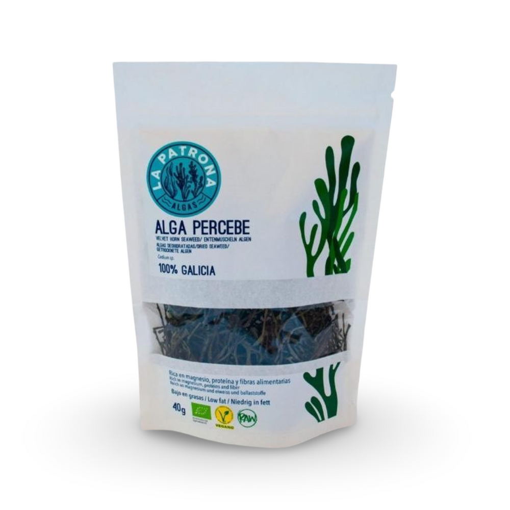 Percebe Codium Algae - RAW-Vegan - dried organic algae from Galicia 40g