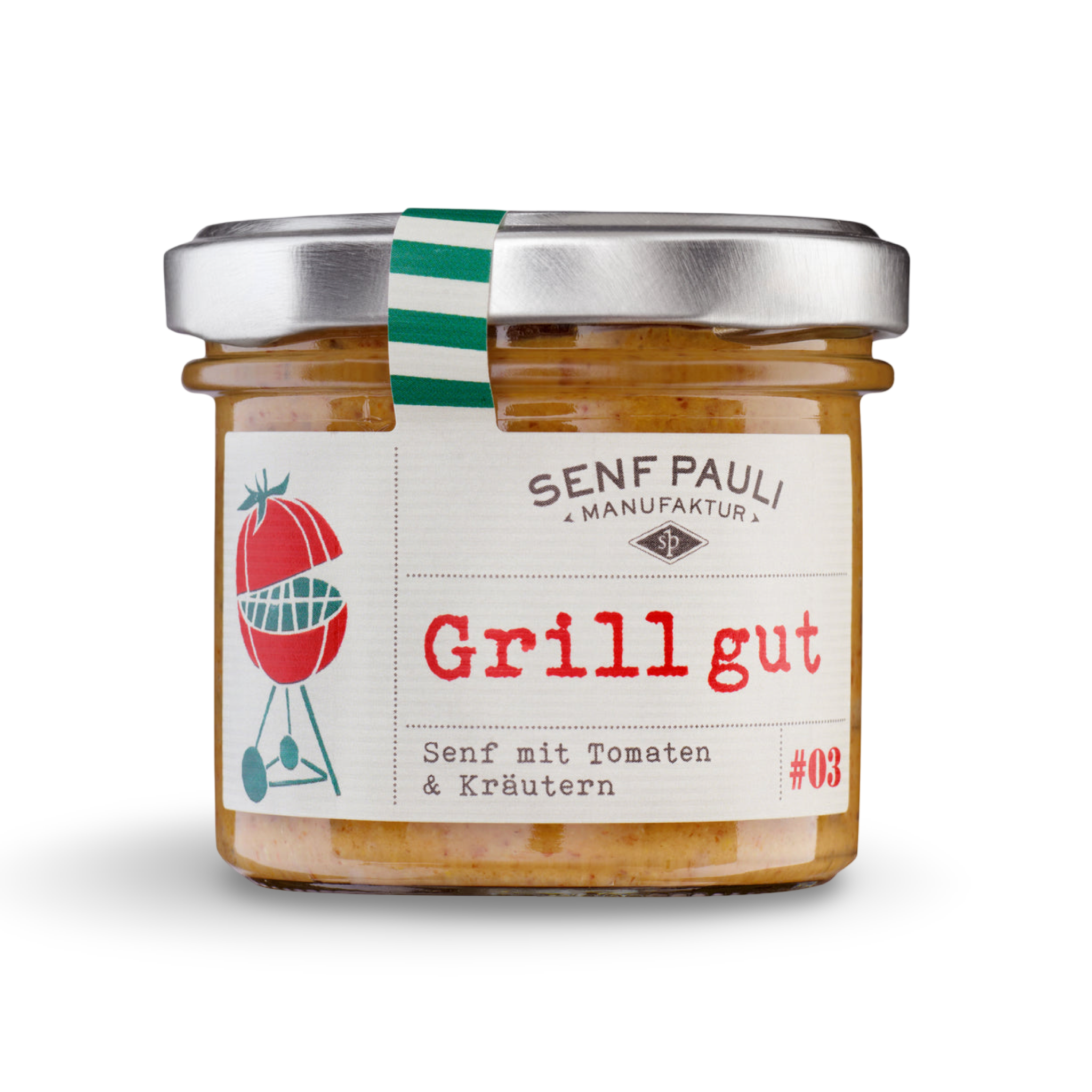 Senf mit Tomaten & Kräutern - Grill Gut - Senf Pauli -110ml