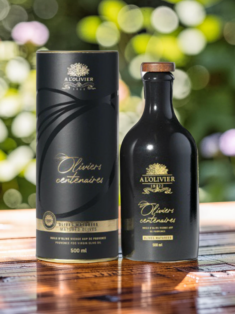 AOP Olivenöl von Jahrhunderten alten Bäumen aus der Provence in der Geschenks Verpackung von A l'Olivier - 500ml