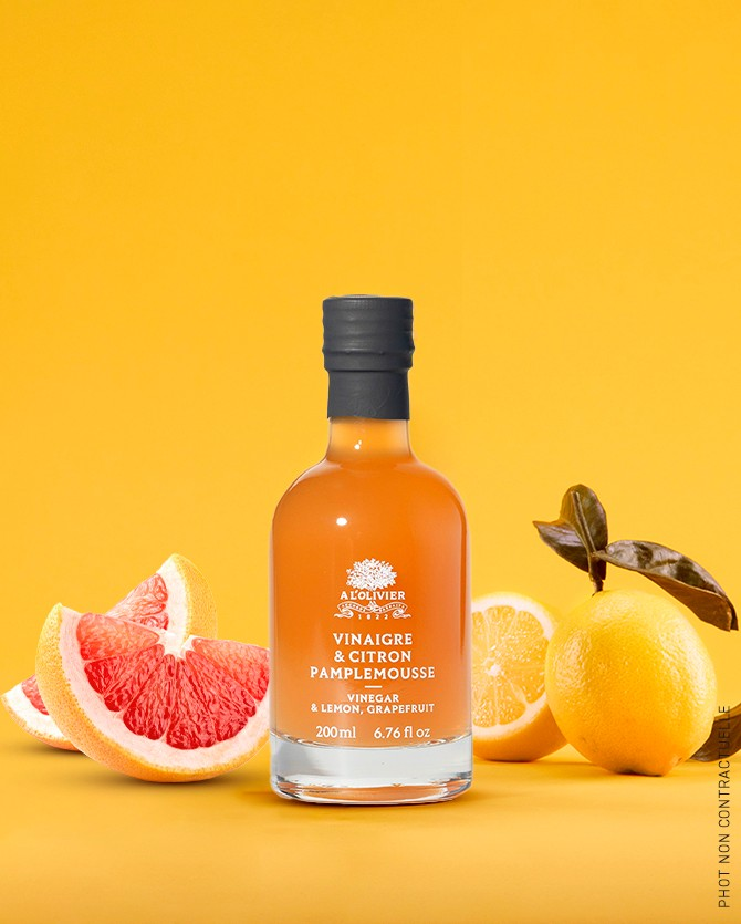 
                  
                    Zitrone & Grapefruit Fruchtessig von A l'Olivier - 200ml
                  
                