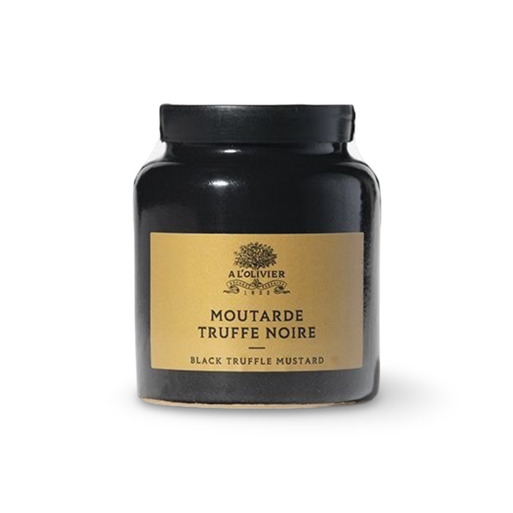 MUSTARD WITH BLACK TRUFFLE BY A L'OLIVIER - MOUTARDE À LA TRUFFE NOIRE 100 grams