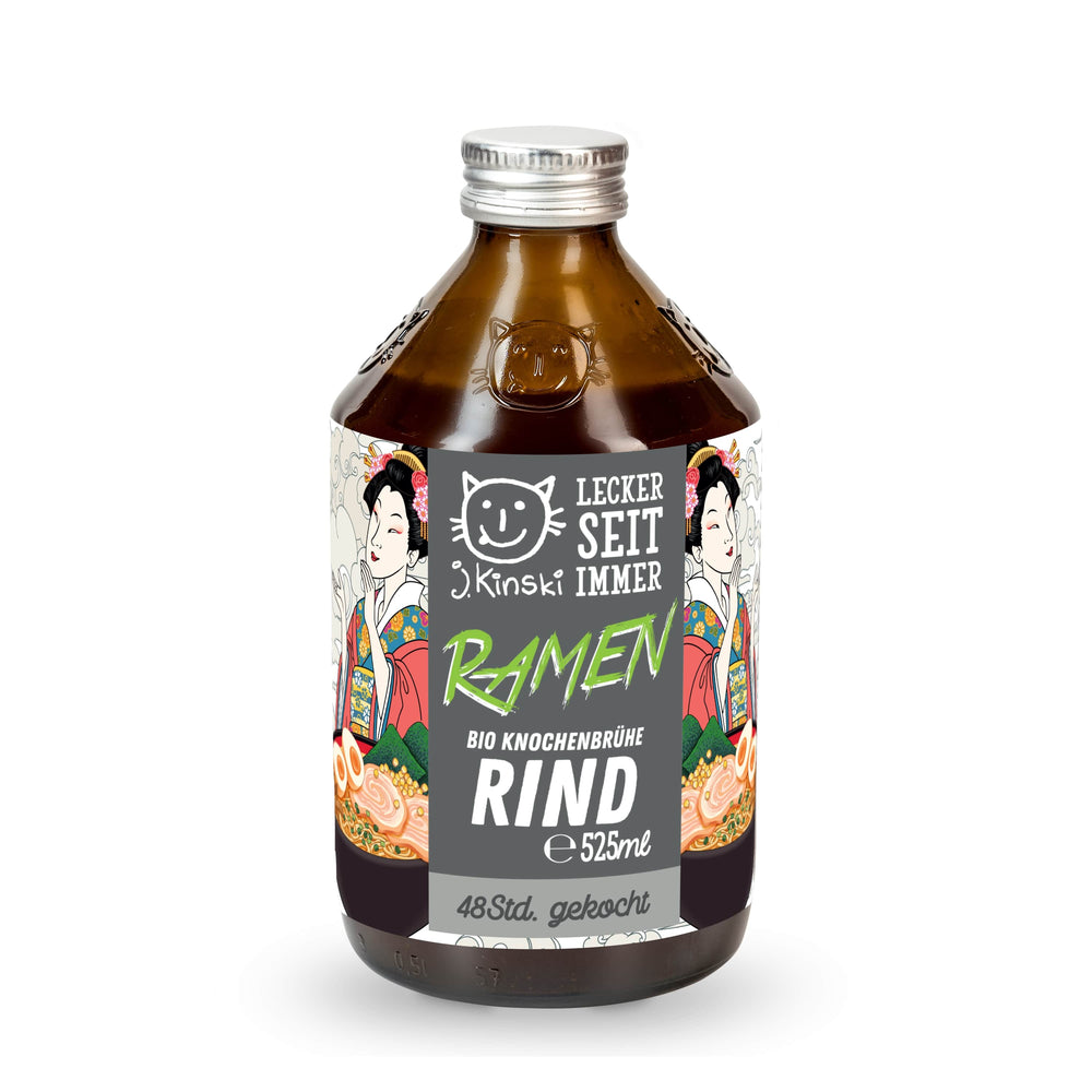 Bio Rind Basisknochenbrühe für Ramen 525ml von J.Kinski