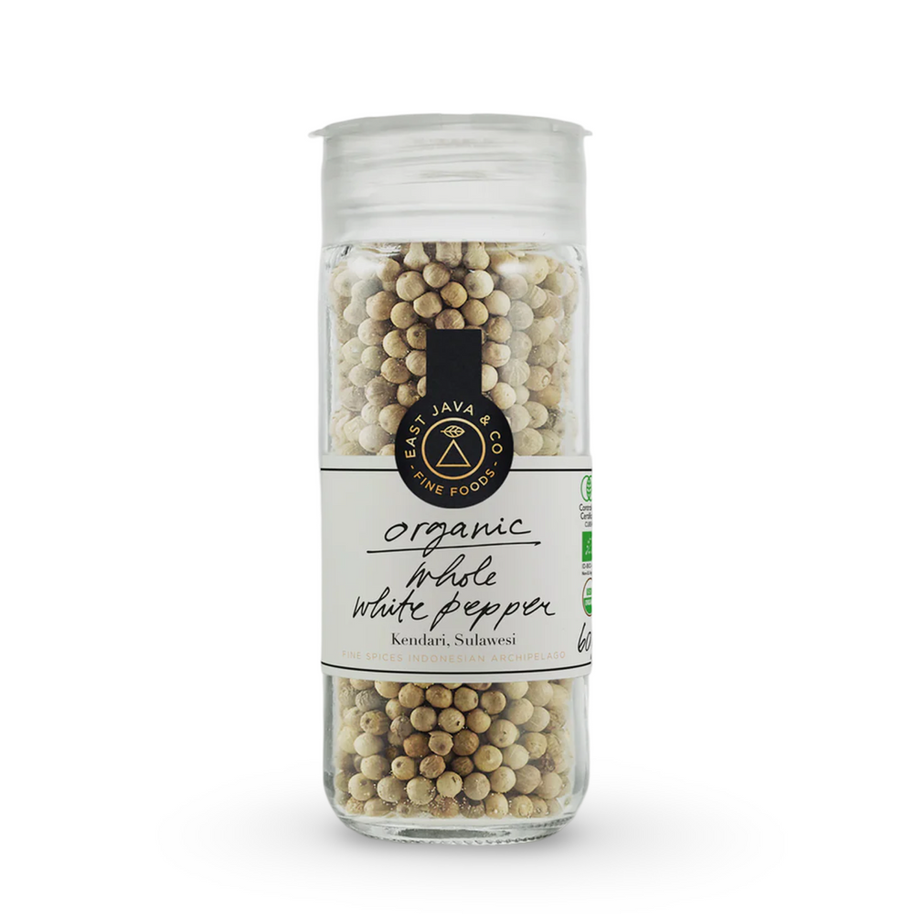 Organic white peppercorns - Sulawesi Indonesia - 60g