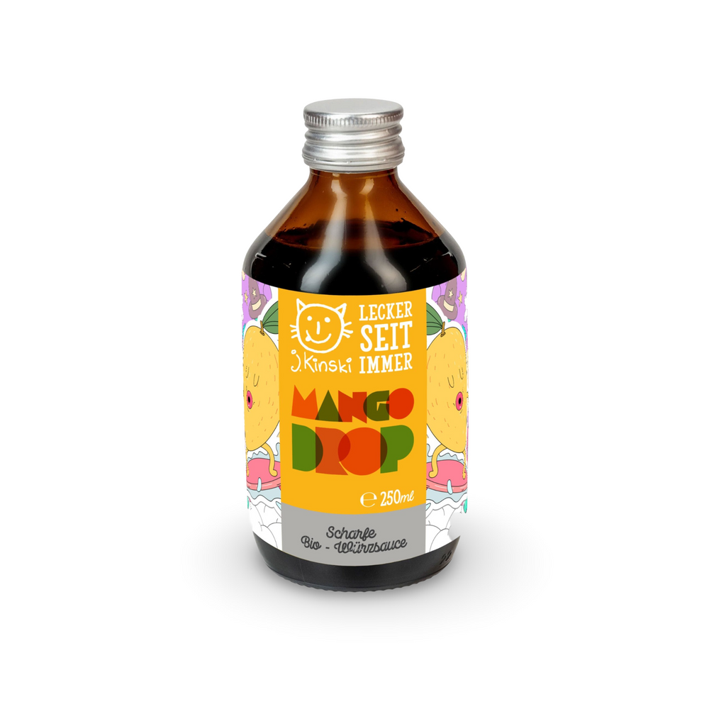 Bio Mango Drop - scharfe Würzsauce von J.Kinski - 250ml