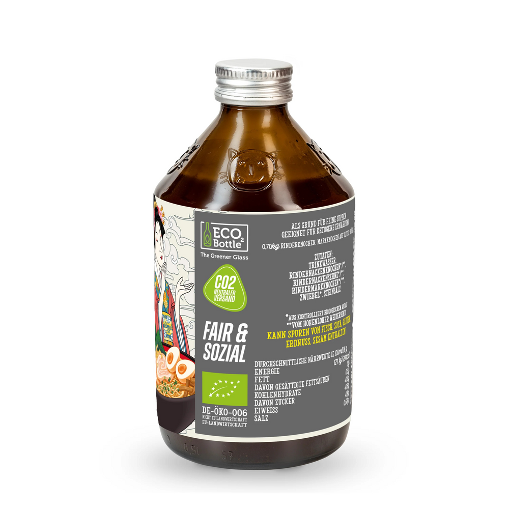 
                  
                    Bio Rind Basisknochenbrühe für Ramen 525ml von J.Kinski
                  
                