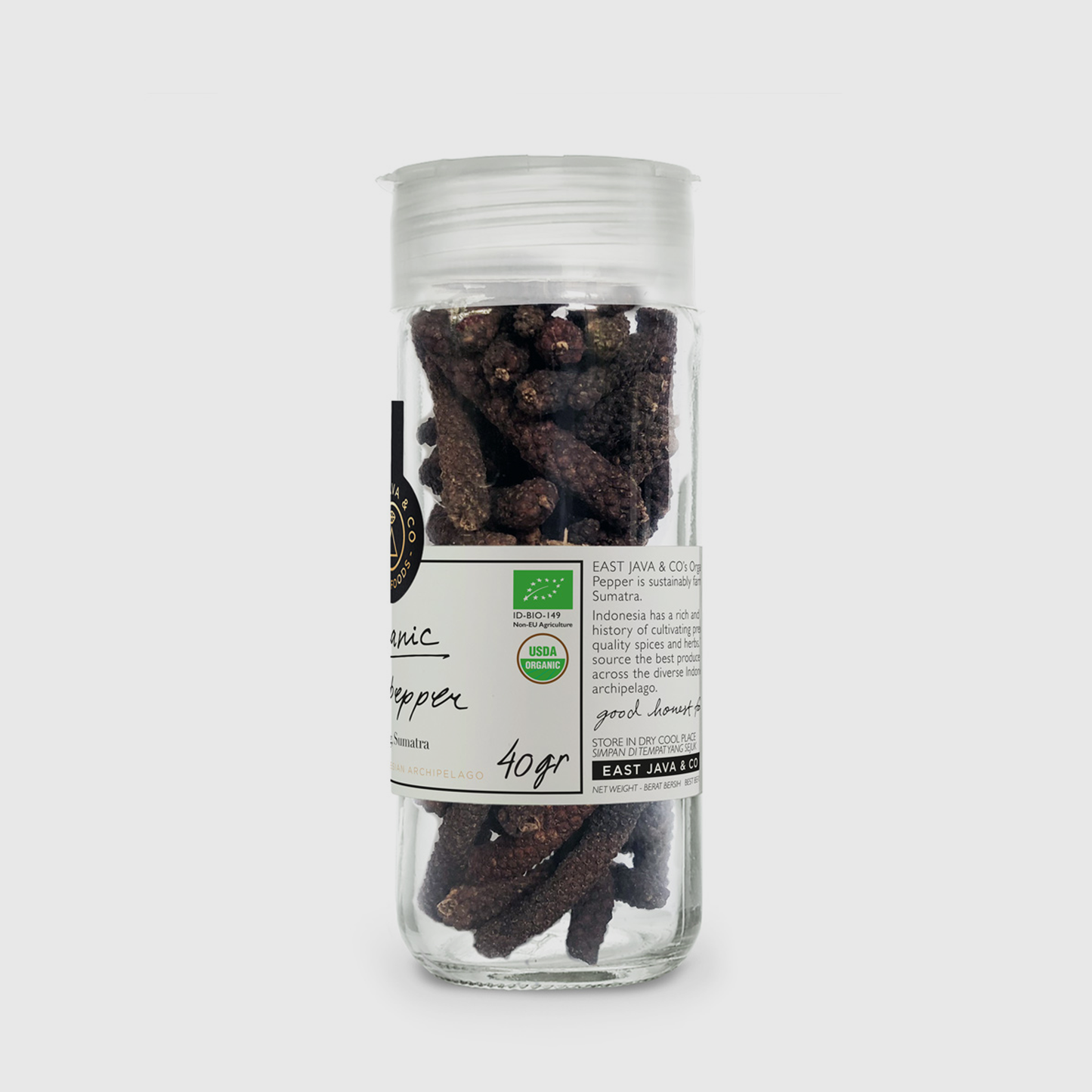 
                  
                    Organic long grain pepper - Sumatra Indonesia - 40g
                  
                